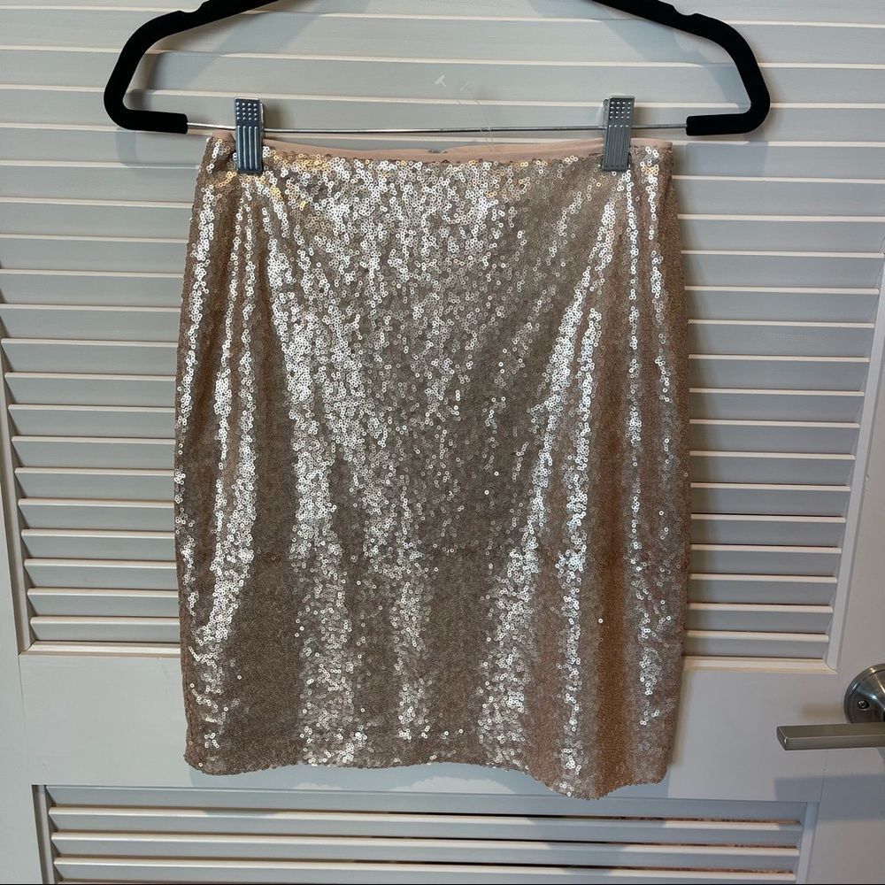 NWOT Black House White Market sequin mini skirt